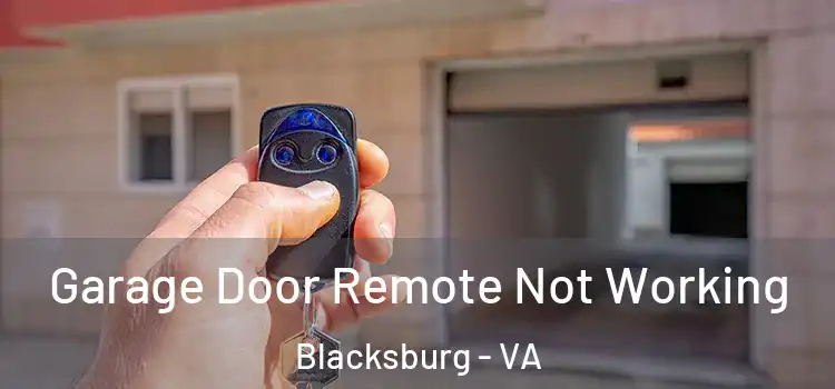  Garage Door Remote Not Working Blacksburg - VA